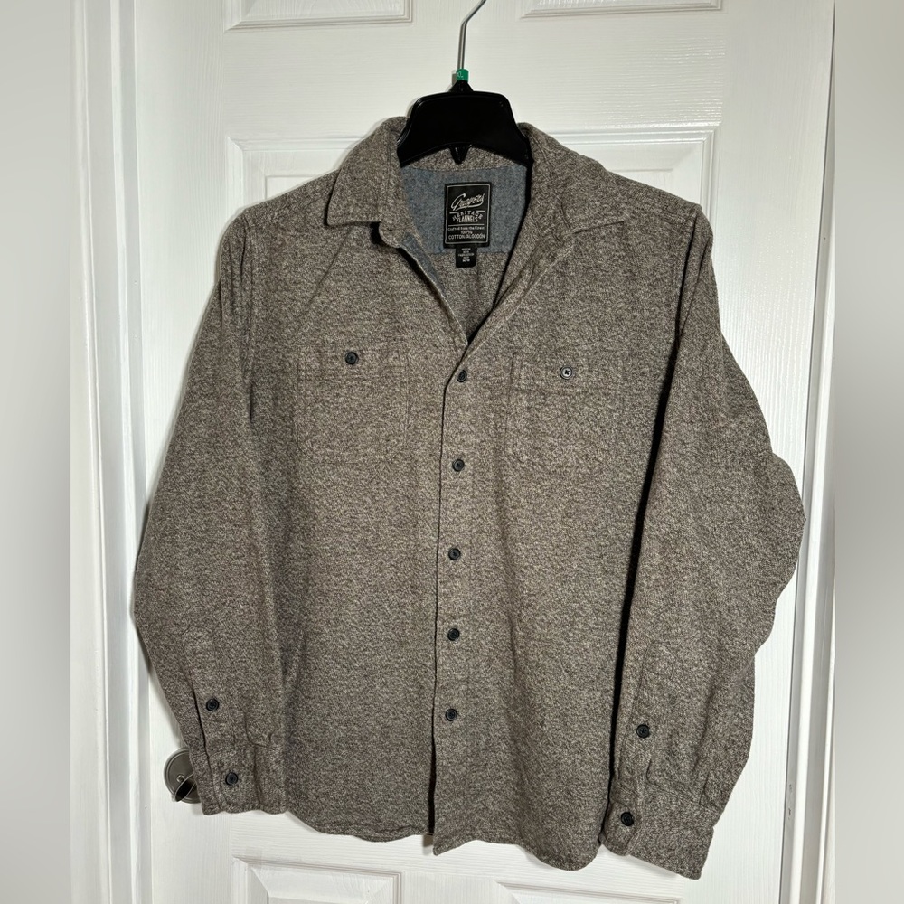 Grayers Heritage Flanel  Grey Long Sleeve Shirt Size Medium